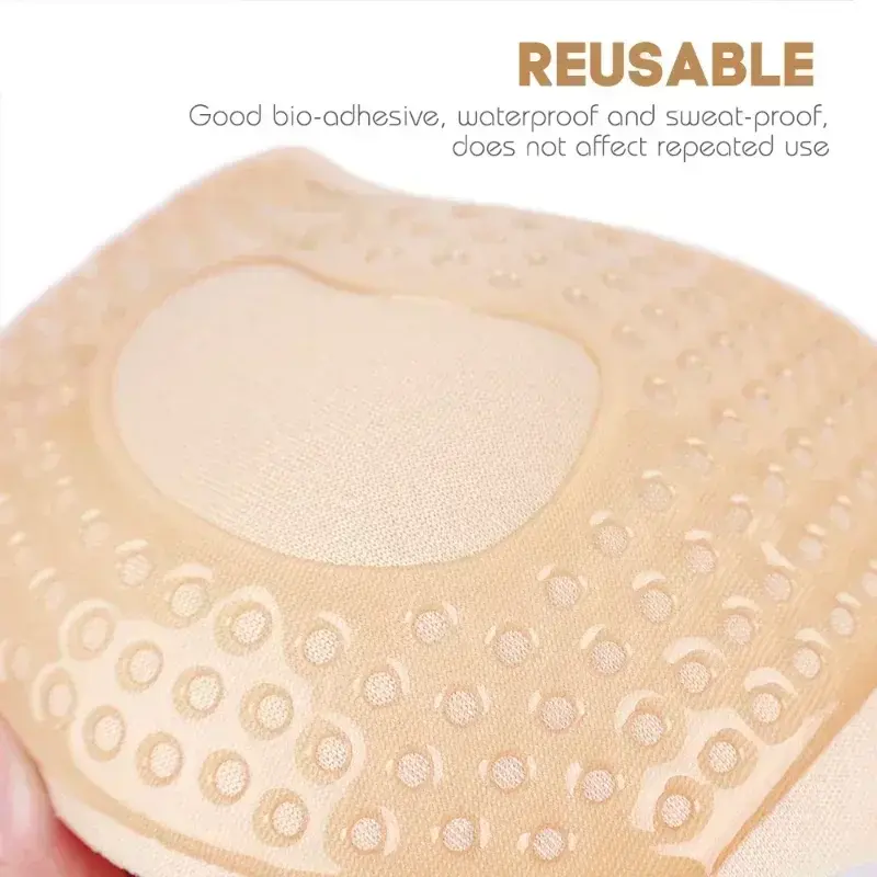 Invisible Push Up Bra for Women Backless Strapless Bra Seamless Front Closure Bralette Underwear Silicone Self-Adhesive Bra Pads 4