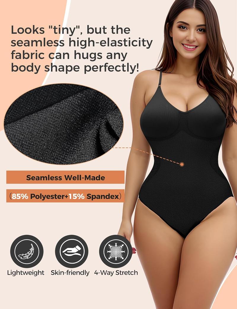 Product Introduction of Bodysuits for Women, Womens Shaping Bodysuits, Shapewear Body suit for Women, V Neck Sleeveless Workout Tops for Women Clothing 6