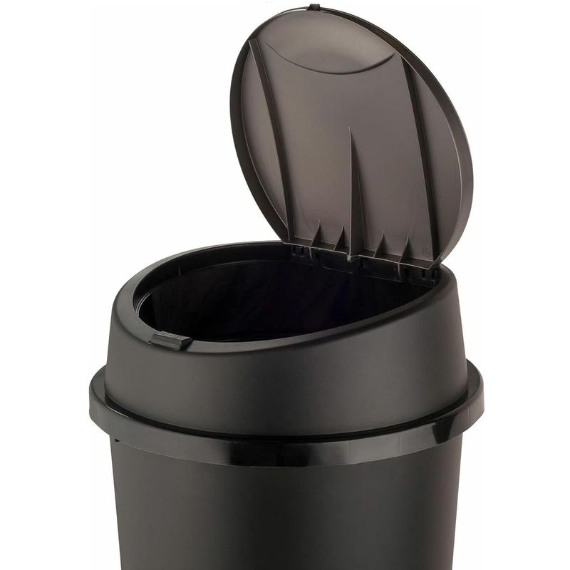 45L ALL BLACK TOUCH TOP BIN / DUSTBIN / RUBBISH BIN / KITCHEN / HOME / PLASTIC. Household Room Waterproof 4