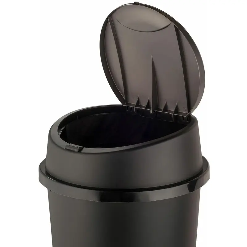45L ALL BLACK TOUCH TOP BIN / DUSTBIN / RUBBISH BIN / KITCHEN / HOME / PLASTIC. Household Room Waterproof 4