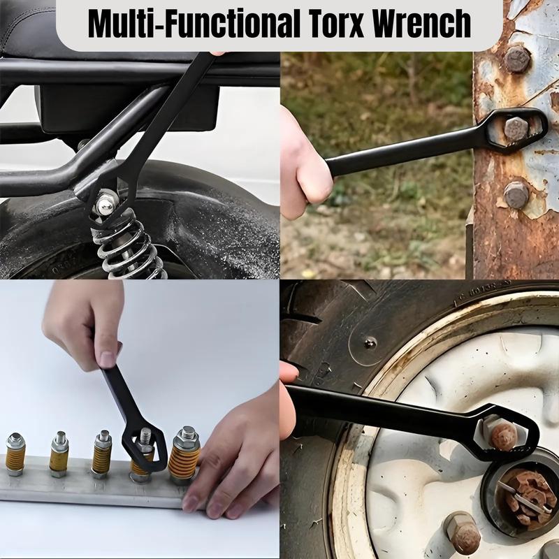 Heavy-Duty Double-End Multi-functional Universal Wrench - 3-17mm Self-Tightening Lazy Wrench for Car, Bicycle, Home, and Engineering Applications 2