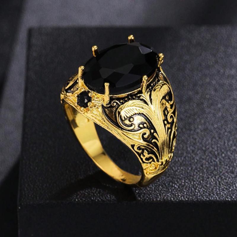 Men's Fashion Copper Alloy Rings, Wedding Ring Jewelry, Engagement Rings, Daily Accessories for Boyfriend Party, Father's Day, Christmas Gifts 3