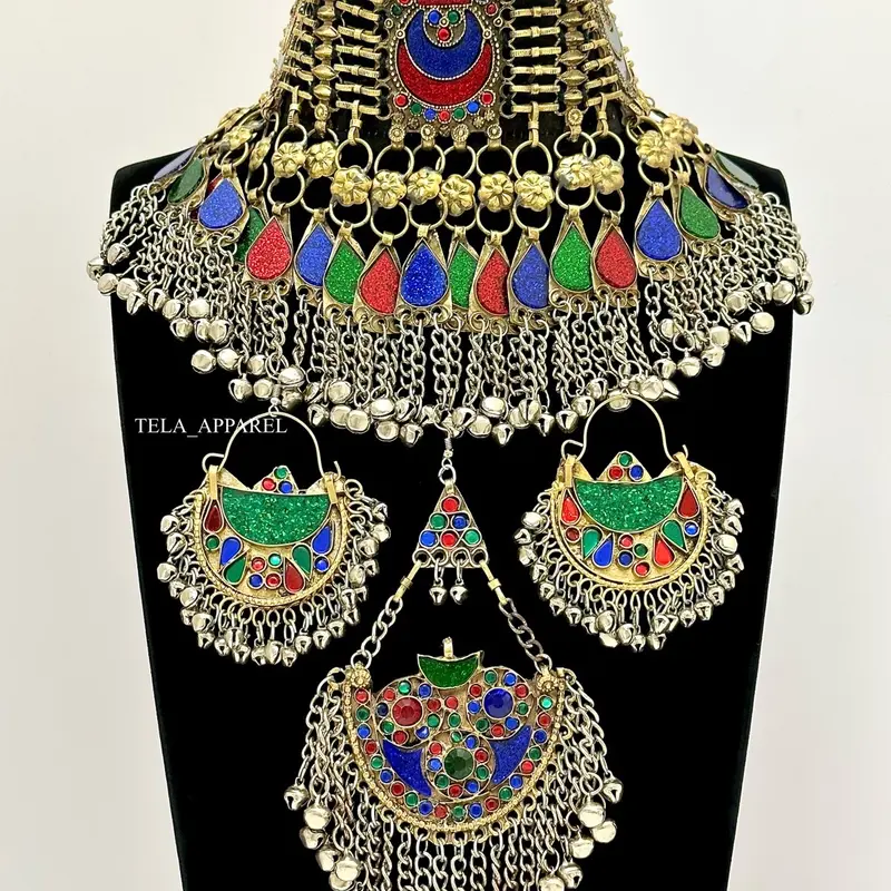 Afghan Jewelry Set - Traditional Handmade Design 1