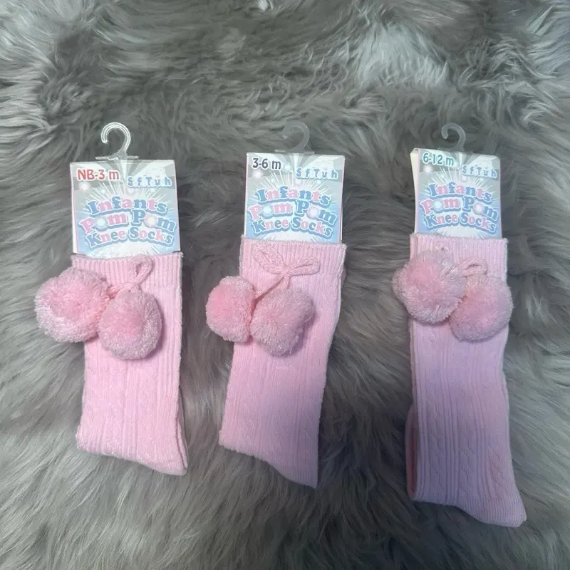 Baby Pom Pom Socks, Soft and Cozy for Little Feet