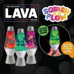 Lava Squish N Flow - Glow in the Dark Stress Relief Sensory Fidget Toy - Lava Lamp for Stress Relief