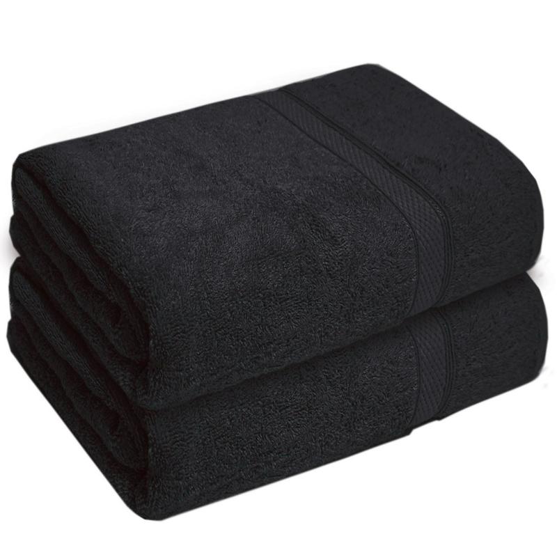 500GSM - 100% Cotton - Large Bath Sheets - 90x150cm Jumbo Size for Supreme Softness and Absorbency - Reusable Absorbent Bathroom Shower Gift Hotels Spas towels Smooth Bath Towel quality soft machine washable wear-resistant bundle disposable face thick dai 6