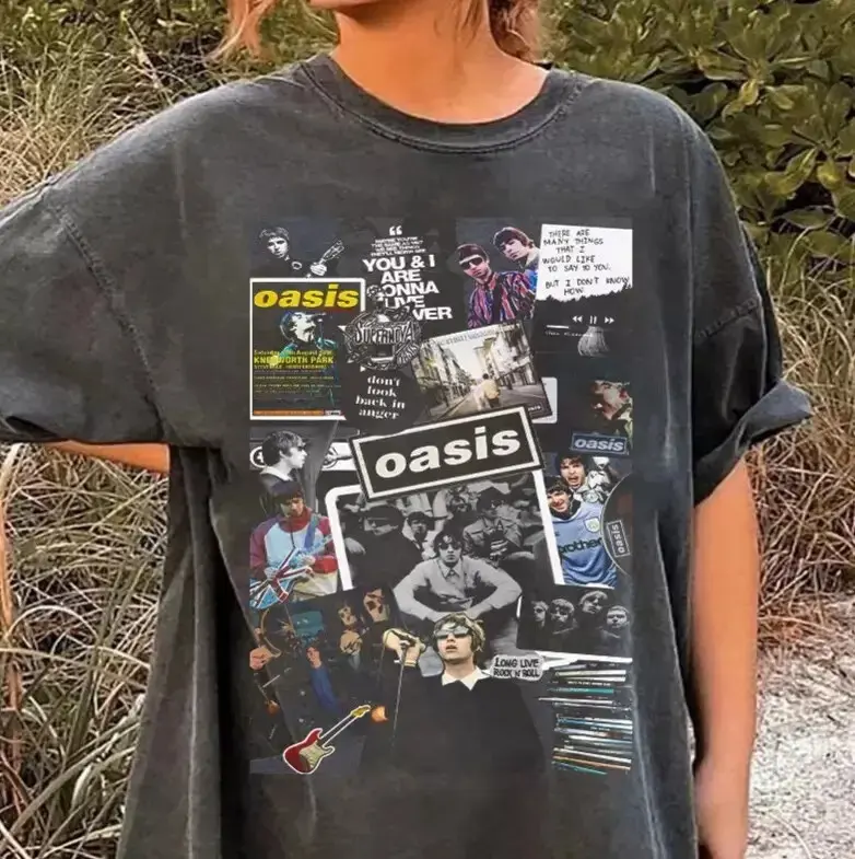 Oasis T Shirt, 90S Oasis T Shirt, Oasis Band Shirt