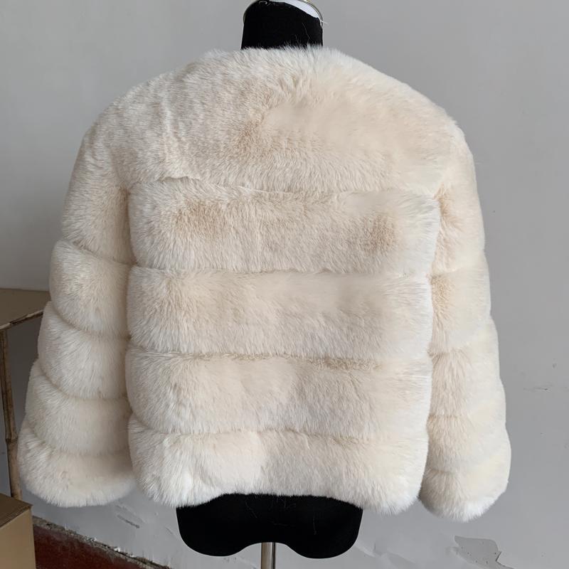 Product Introduction of [2024]Women faux Faux Fur Coat Autumn Winter High Quality Faux Fox Fur Coat fluffy coat fury elegant faux furr 7xl plus size women clothing1 21