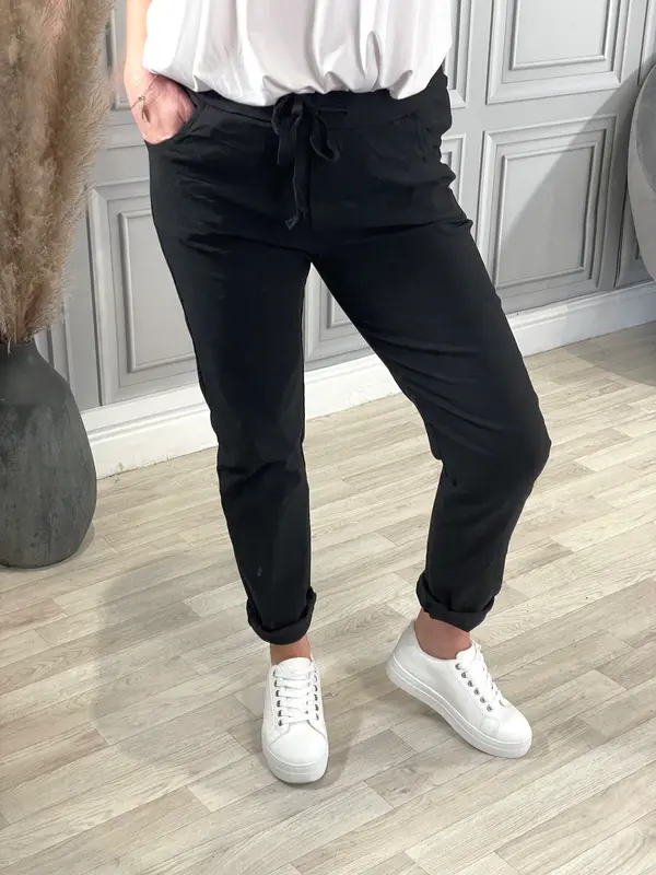 Julia Stretch Magic Trousers Essential Pants regular Curve  size 8-22  Black 2