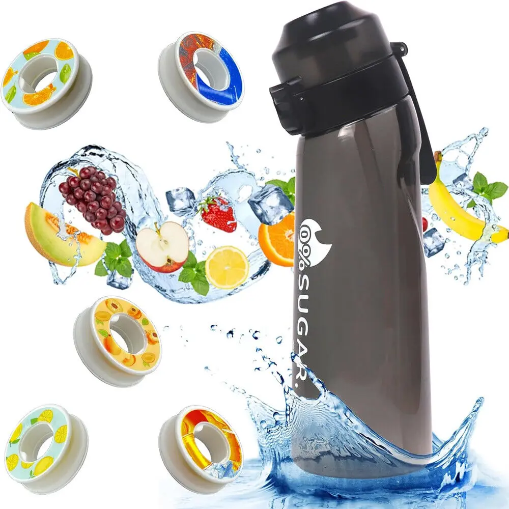 650ML Air Water Bottle with Fruit Fragrance Bottle Flavored Taste Pods Sport Bottles