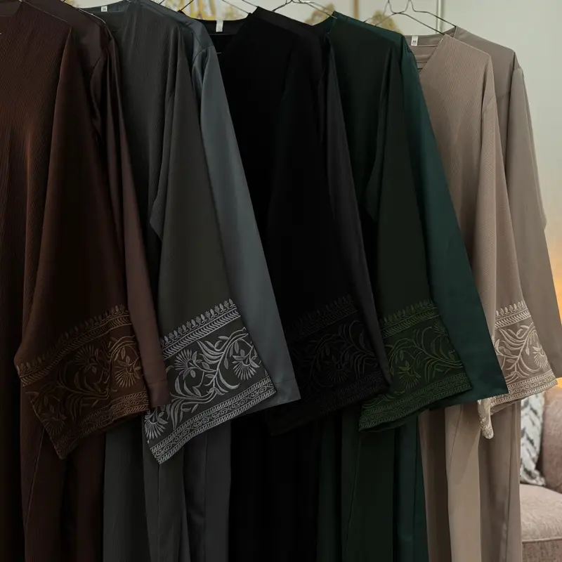 Embroidery Matching Abaya and Thobe for Ramadan 5