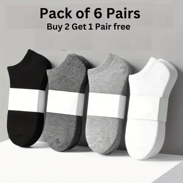 6 Pairs of Comfort Fit Boat Socks - Soft, Breathable, Sweat-Absorbent Short Tube Socks for Men - Versatile, Low-Cut, Shallow Mouth, Thin, Summer Wear, Invisible Casual Socks Fabric Menswear Day Elegant Long Simple Smooth Stylish Tropical Beige Plain