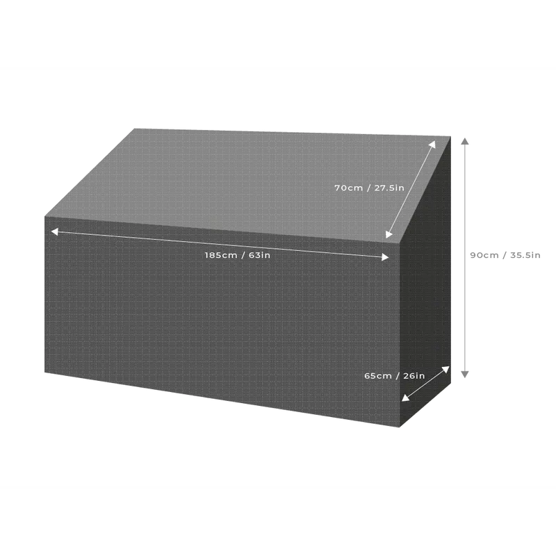 All Sizes Oxford Bench Cover  Fits 4ft 5ft and 6ft Garden Bench 4