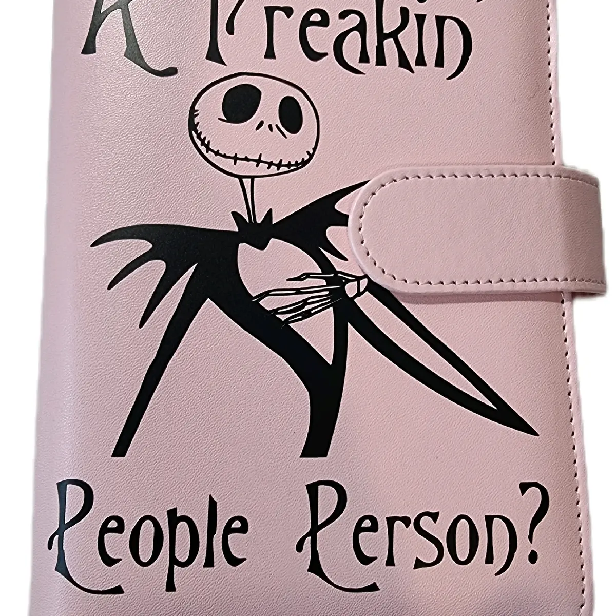 lovely Jack Skeleton Nightmare before Christmas cash stuffing binder