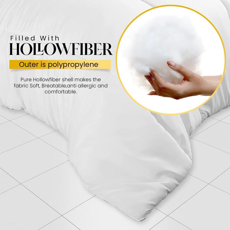Luxury Ultra-Light Double Quilt | Anti-Allergy, All Tog, Classic Box Pattern | Hand Washable, Single Double King Super King Sizes 3