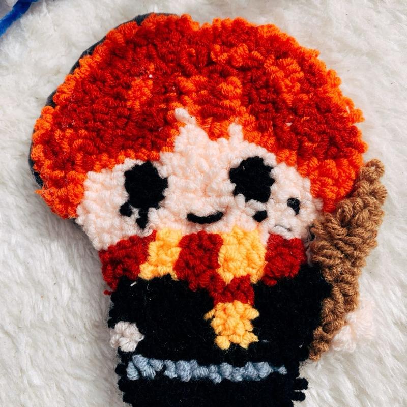 Harry Potter Movie Main Characters Punch Needle Kit for Beginners small crochetbusiness 2
