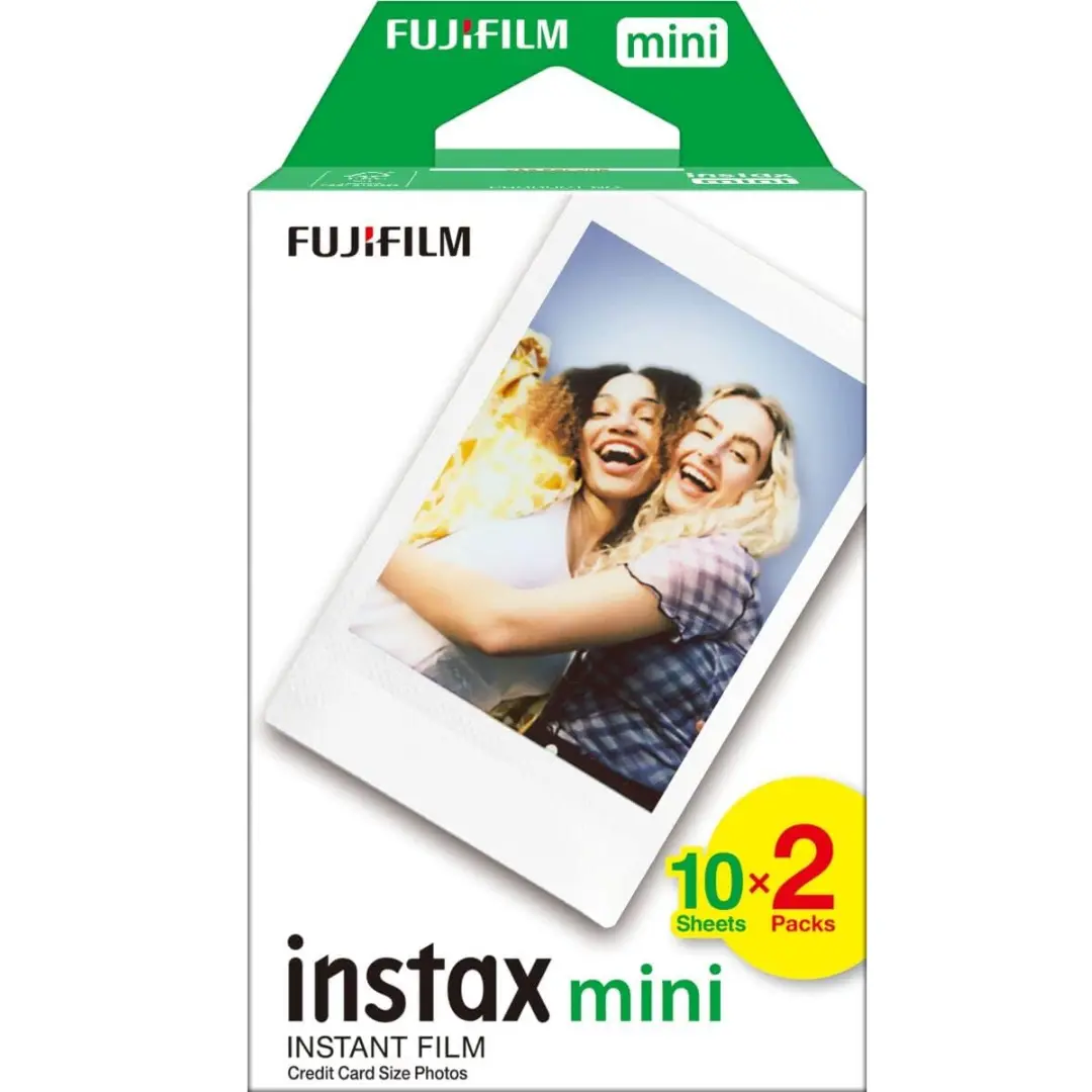 INSTAX mini instant film White Border, 20 shot Pack, suitable for all mini cameras and printers