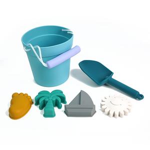 Sensory Junction Silicone Bucket and Spade Set with Moulds - Eco Friendly, Premium Food Grade Silicone - Water Play - Educational Play