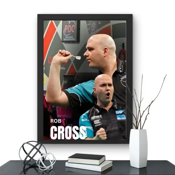 Darts, Sports poster, Dart Poster Prints, Rob Cross, man cave, Game Lounge Wall Art, Dartboard Art,poster #19 1