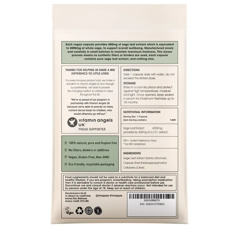 Super Sage Leaf Extract | Pure-Fill No Fillers or Binders 3