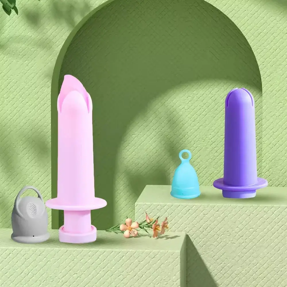 2 Menstrual Period Cups 100% Medical Silicone Eco Reusable, Free Carry Bag (2PC)