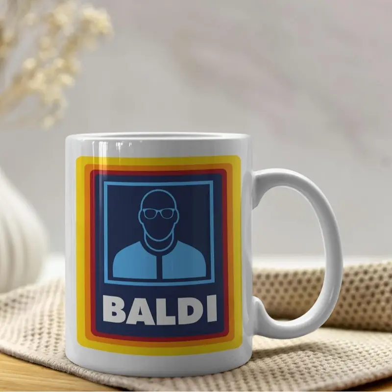 Baldi Gift Mug - Funny Novelty Present for Bald Men, Fathers Day, Grandad -Tumblers Cup Beverage Ceramic Washable Reusable Coffee mug travel  mug 2