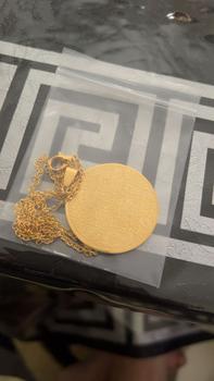 Product Review of 18K Gold Plated Ayatul Kursi Round Necklace Islamic Stainless Steel Islamic God Gift Arabic God Messenger from A** C**s w**d 0