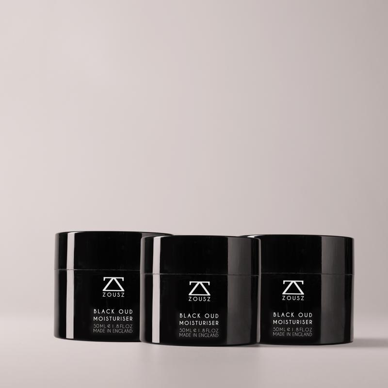 Black Oud Natural Men's Moisturiser - Organic Luxury Skincare with Hyaluronic Acid and Antibacterial Properties - Hydrating, Scent 4