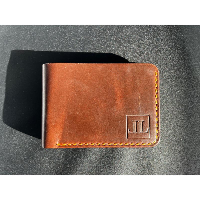 Handmade Leather Wallet - Basanti - Genuine Leather Wallet, Anniversary, Valentines Gift For Him, Men, Husband 1