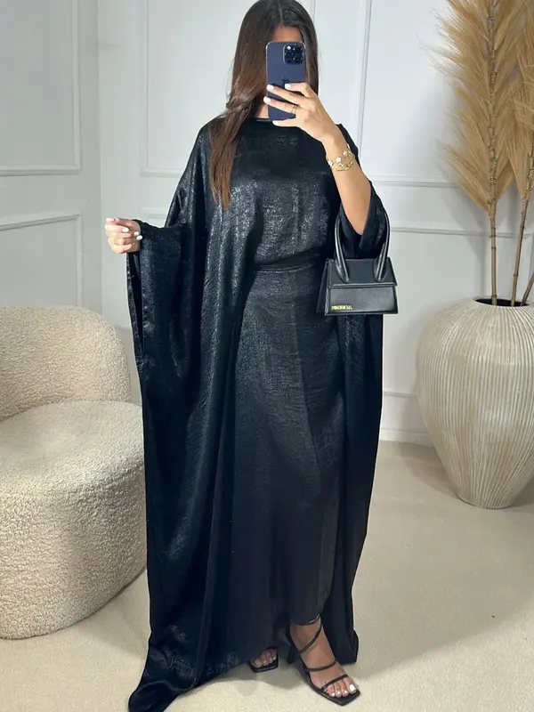 Women's Shimmer Kaftan with Inner Belt 6
