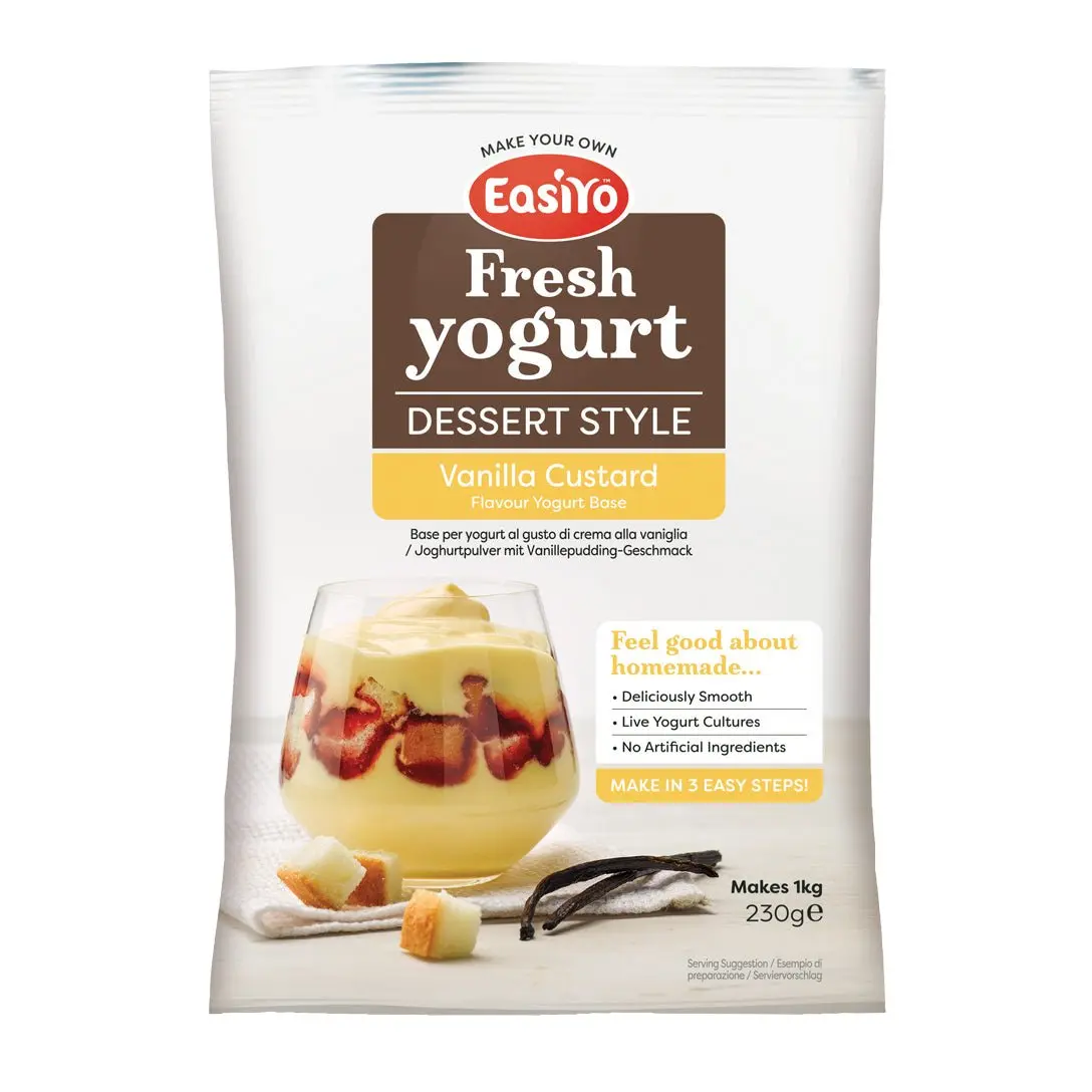 Vanilla Custard EasiYo Yogurt Sachet Makes 1KG | EasiYo Yoghurt Mix