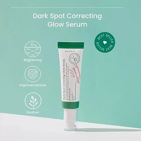 AXIS-Y Dark Spot Correcting Glow 5% Niacinamide & Rice Brightening Moisturizing Face Serum Radiance Skin Toner Korean Skin Care Moisture 50ml Hydrate 2
