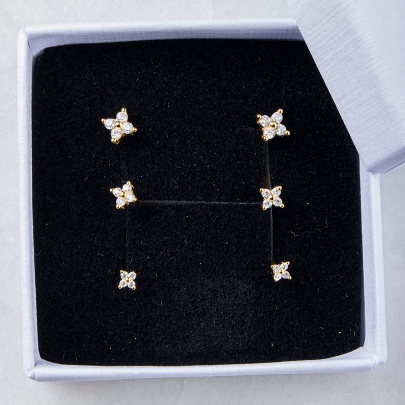 Maude Stud Earrings - Gold Plated on Sterling Silver - Various Sizes Available 2