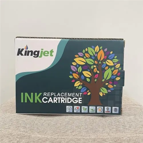 KINGJET 953XL Ink Cartridges Multipack New Chip for HP 953 953XL Ink Cartridges for HP OfficeJet Pro 7720 7740 8710 8218 8715 8718 8719 8720 8725 8728 8730 8740 7730 8210 (Black Cyan Magenta Yellow) 7