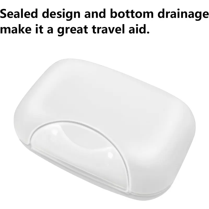 2 Pcs Soap Dish with Lid Travel Soap Case Soap Bar Travel Soap Waterproof and Leakproof Soap Box Container Holder closable Soap Bar Dish Storage for Shower Travel Hiking Bathroom School Gym and Camp 2
