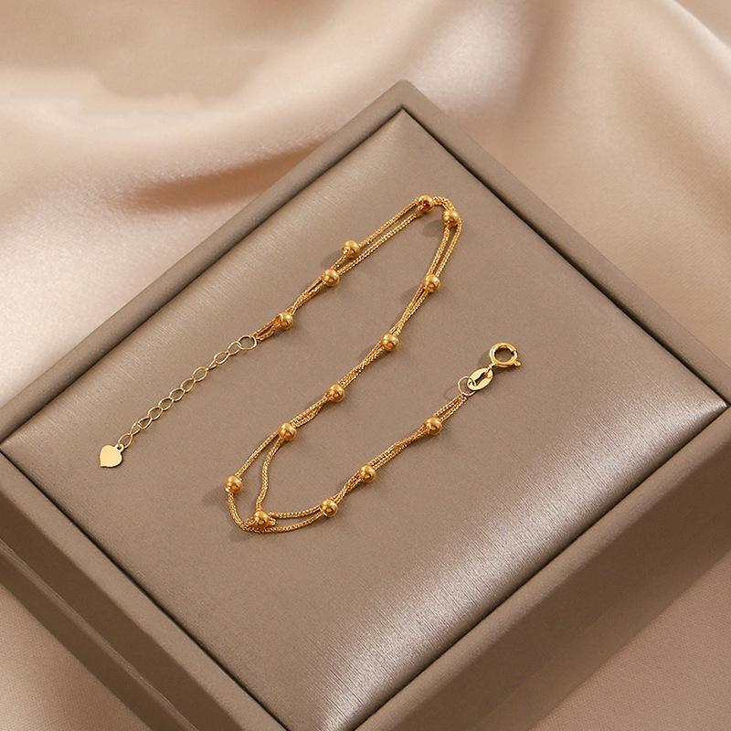 Titanium Steel Bracelets Simple Style Geometric Solid Colour (E146) 3