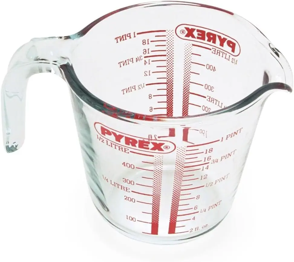 Pyrex Measuring Jug 500ml | Capacity 568ml / 20 ounce | P586, Multicolor Glass Kitchen Glass Kitchen Glass Kitchen Glass Kitchen Glass Kitchen
