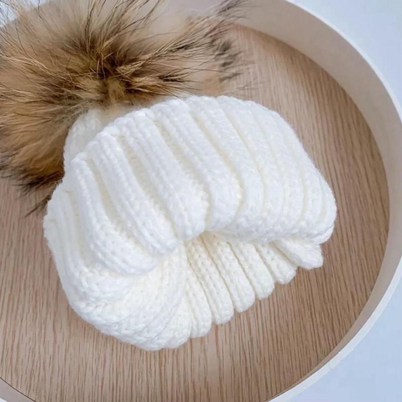 Women's Knitted Hat with Removable Pom Pom - Winter Fashion Accessory 5