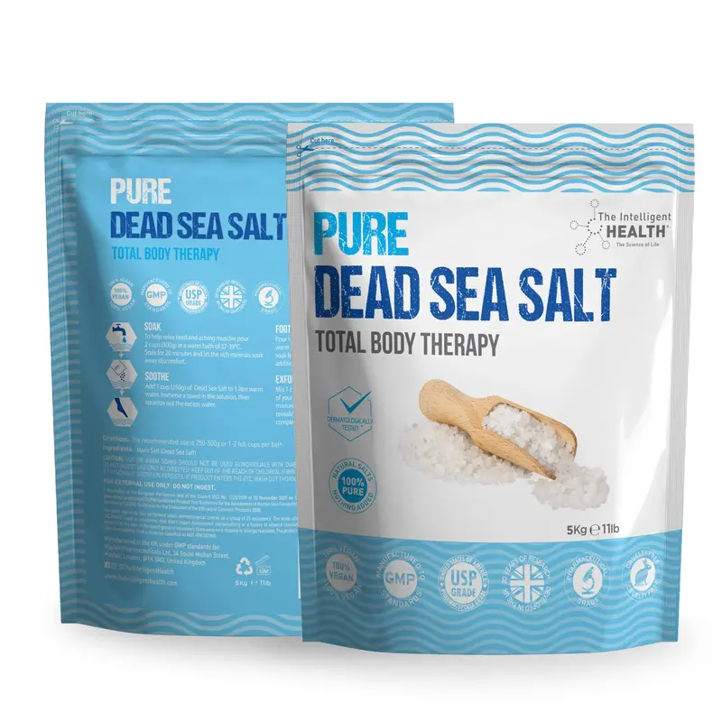 Pure Dead Sea Salt - Premium Bath Salts for Muscle Recovery and Relaxation, Total Body Therapy Luxury Dead Sea Salts for Baths, 5 Kg Soothing Skin Repair Cosmetic Gentle 0
