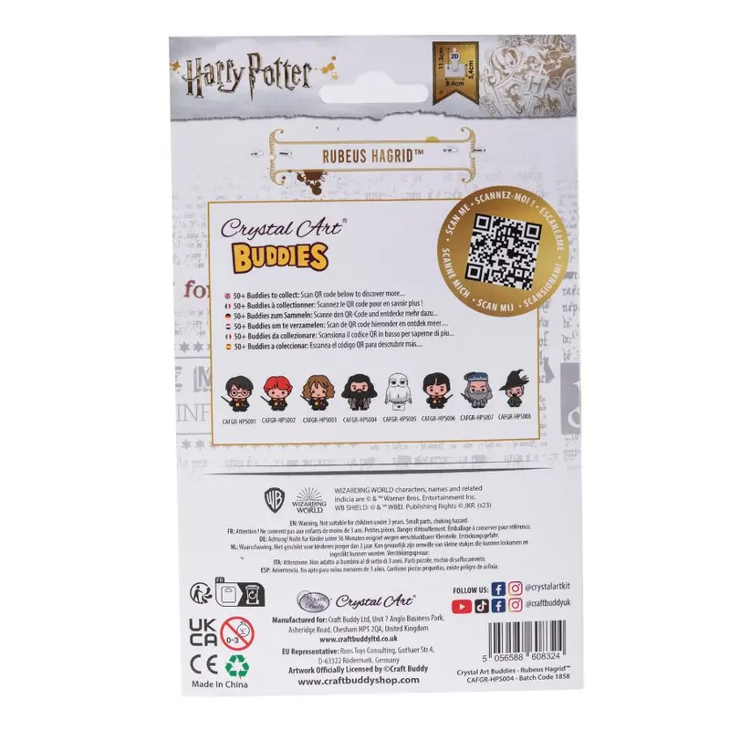 "Rubeus Hagrid" Crystal Art Buddies Harry Potter Series 3 5