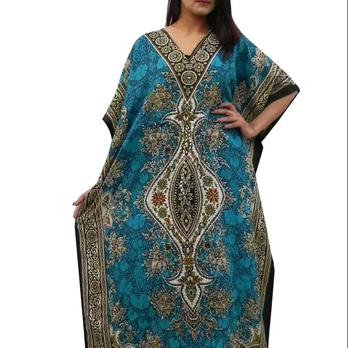 Holiday Kaftan Dress Uk Size 12-24