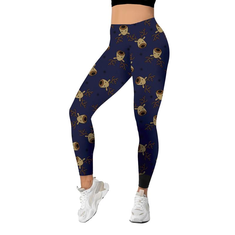NetSetUK Women's Christmas Novelty Print Legging Xmas Print Fitness Running Yoga for Ladies Plus Size 5