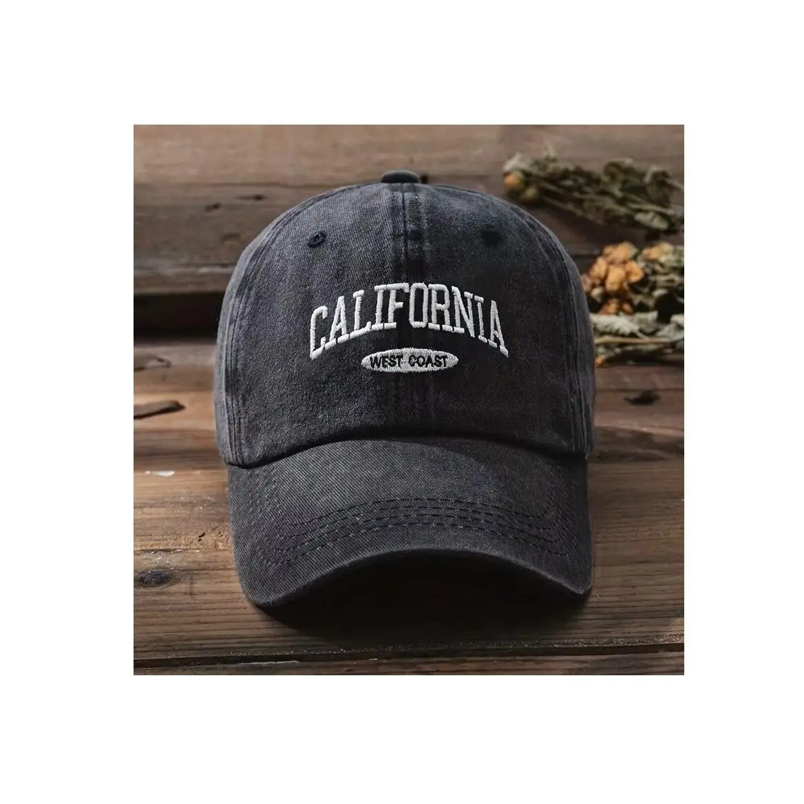 Cotton Retro Vintage Baseball Cap Men Women Denim Embroidered Letters Hat Cotton Soft Top Caps Casual Retro Unisex Hats
