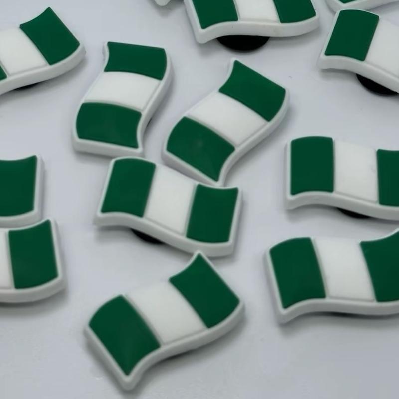 World Flags Shoe Charm croc Charms Jibbitz for crocs Clogs shoe accessories culture day rep your flag African Caribbean European Flags food plush Footwear Decor 6