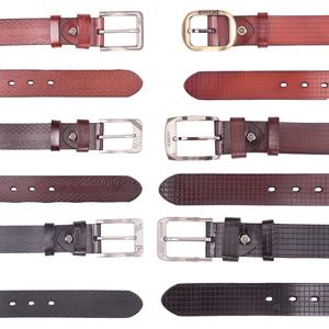Noroze 1.5" Premium Leather Belt Snnake Pattern Check Design Pin Metal Buckle Belts