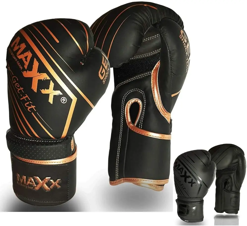 Maxx Boxing Gloves MMA Training Fight Sparring Boxing Glove Adjustable Strap Best for Boxing Mma Training Equipment, Punching, Sparring Pads Mitts for Muay Thai, 4 6 10 12 14 16 Oz