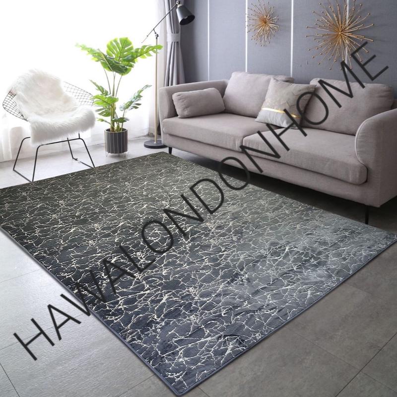 LUXURY NON SLIP MACHINE WASHABLE MARBLE EFFECT RUGS 90X190CM 160X230CM 190X270CM 0