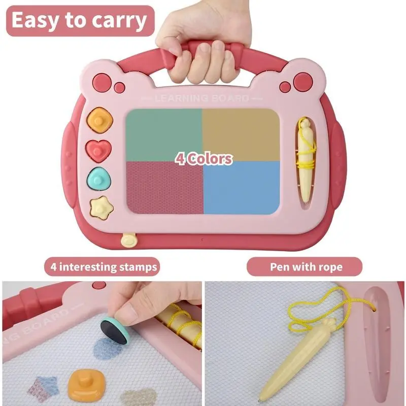 Product Introduction of Magnetic Drawing Board, Erasable Doodle Writing Board, Early Education Toy for Kids, Birthday Gifts, Valentine's Day Gift 1