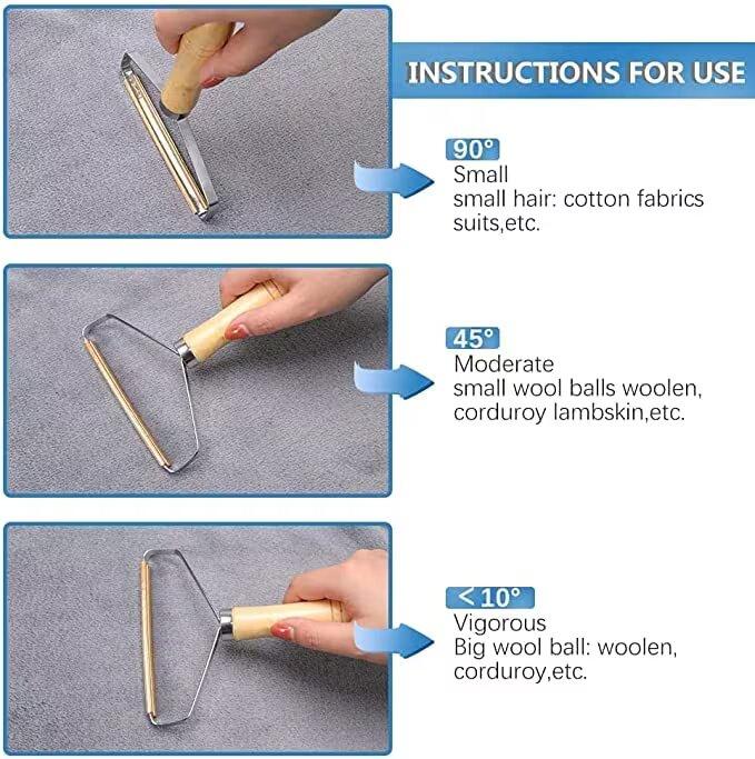 Handy Carpet Lint Remover, Carpet Scraper Pet Hair Remover- Bobble Remover for Clothes Restores (Pack of Two) 1