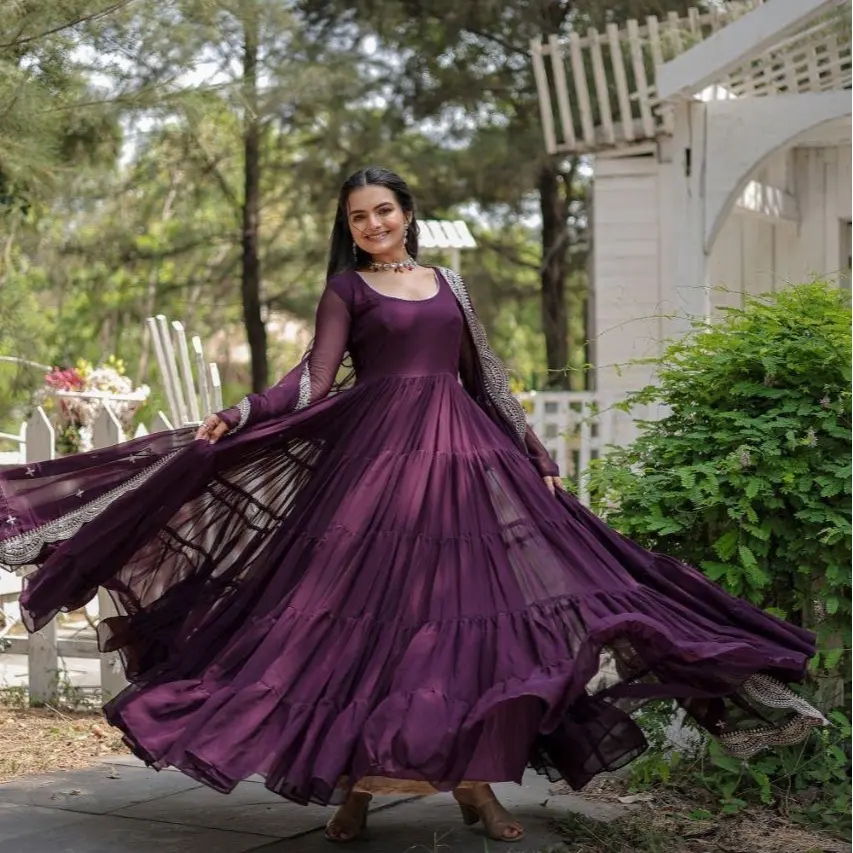 Premium Quality Women's Gown with Dupatta - Hania Collection - Womenswear, Casual
